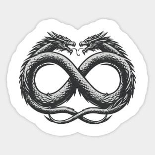 infinity dragon Sticker